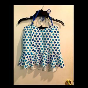 LimeRicki Polka Dot Tankini Top